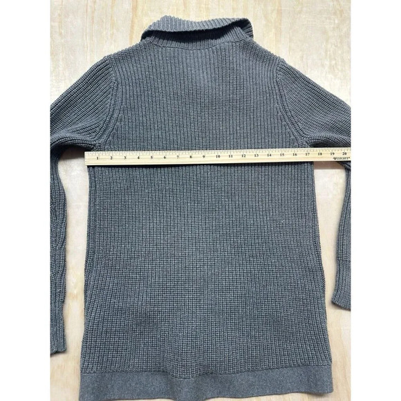 Eileen Fisher Women’s Petite M Green 100% Merino Wool Cardigan - Picture 6 of 6